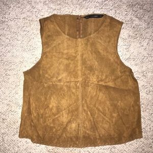 Suede Top